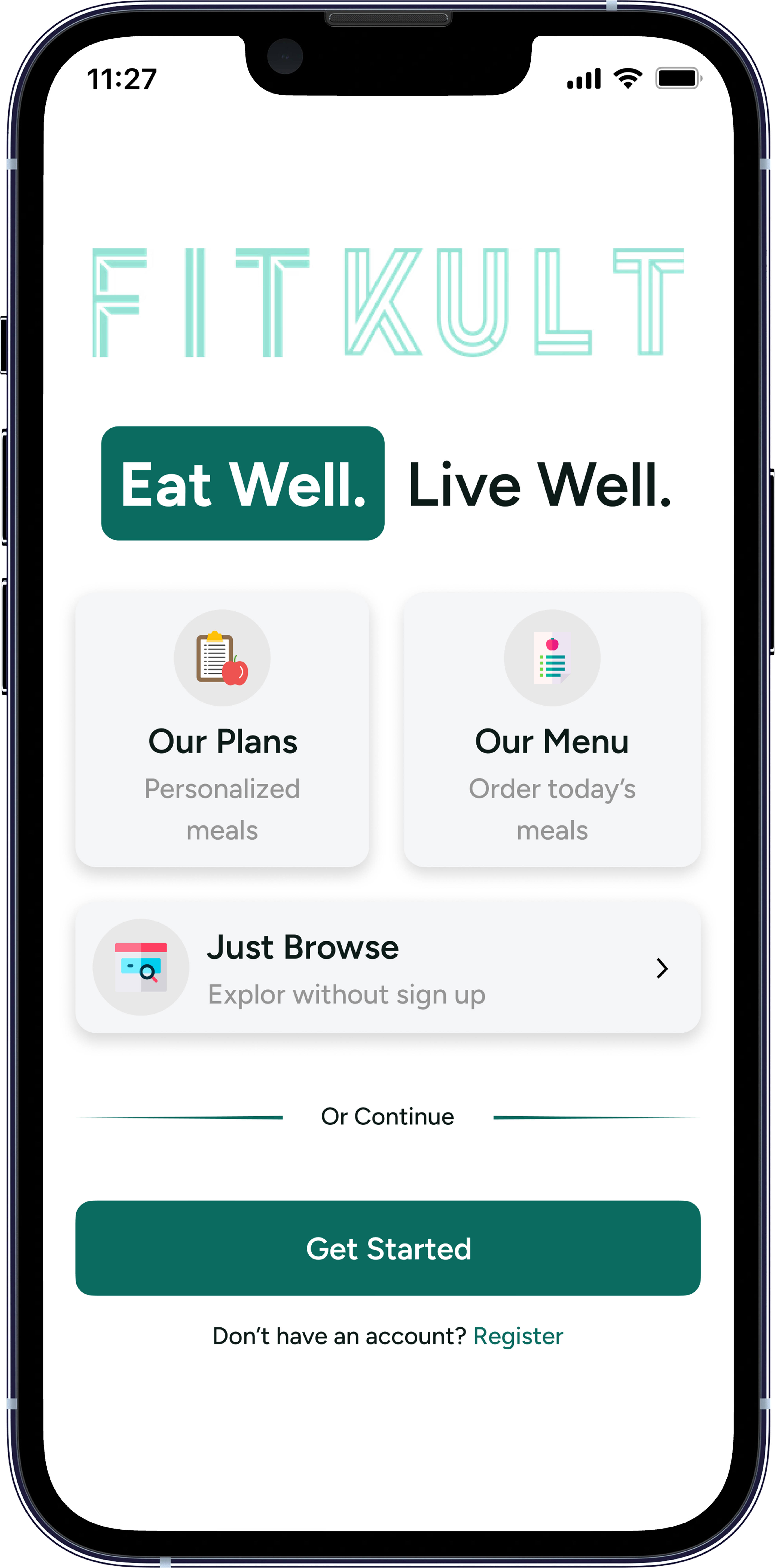 Diet Meal Management app screenshot
